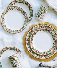 Load image into Gallery viewer, Winter Festival Bread &amp; Butter Plate - White - FINAL SALE
