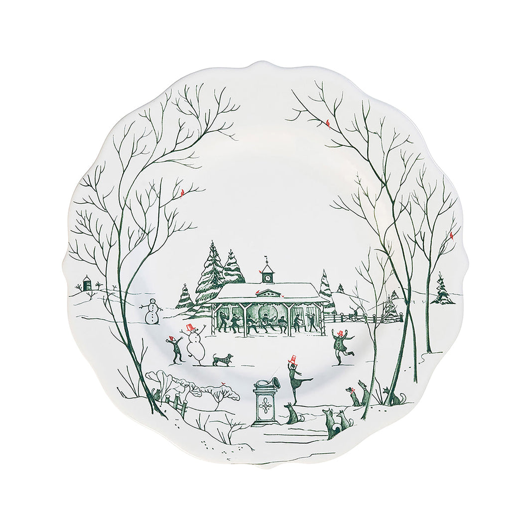 Juliska Country Estate Winter Frolic Dessert/Salad Plate Evergreen