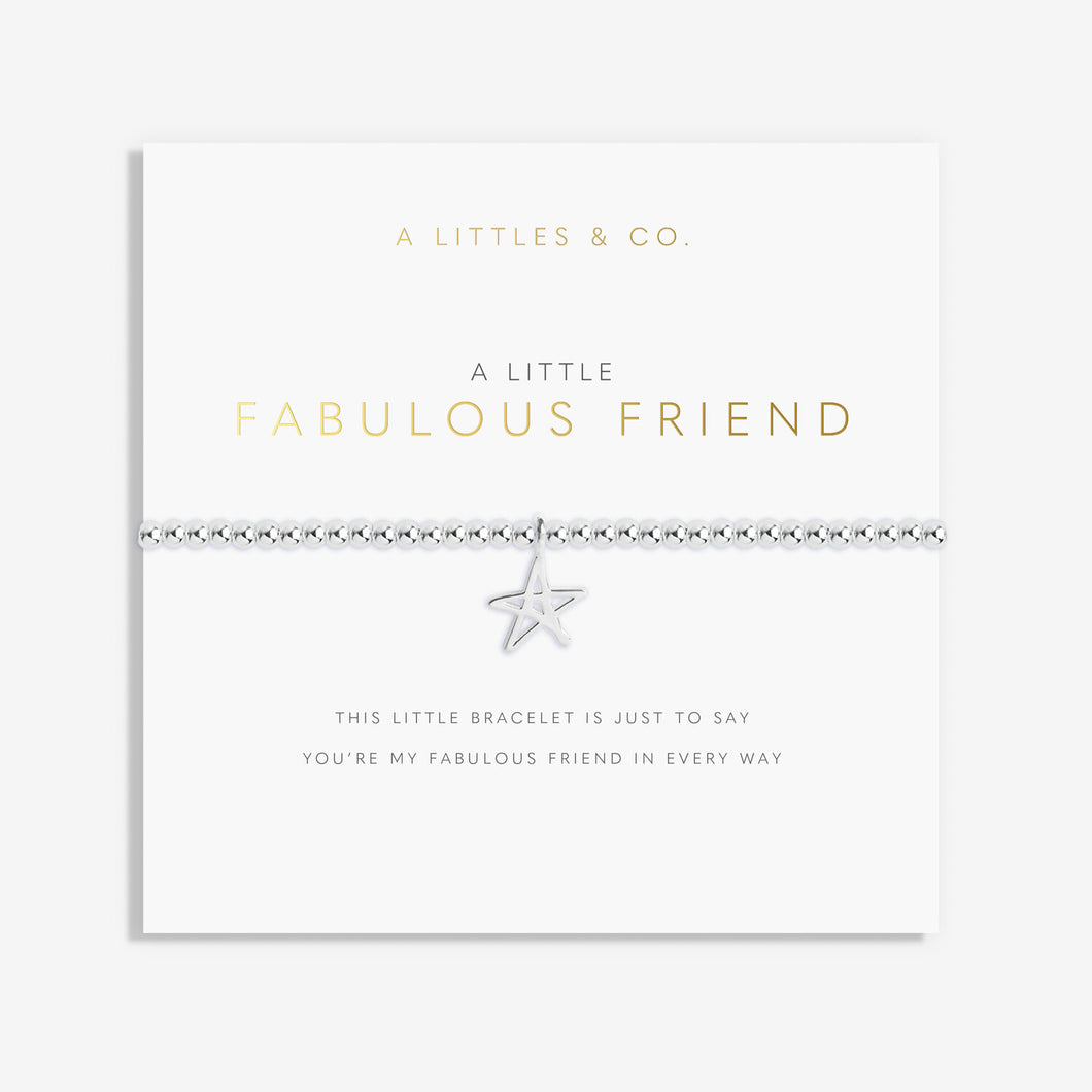 A Little 'Fabulous Friend' Bracelet (Silver Star)
