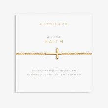 Load image into Gallery viewer, A Little &#39;Faith&#39; Bracelet in Gold-Tone Plating
