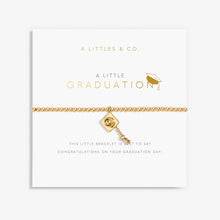 Load image into Gallery viewer, A Little &#39;Graduation&#39; Bracelet in Gold-Tone Plating (Cap)
