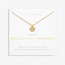 Load image into Gallery viewer, A Little &#39;Wonderful Grandma&#39; Necklace in Gold-Tone Plating
