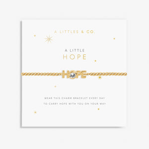 A Little 'Hope' Bracelet in Gold-Tone Plating