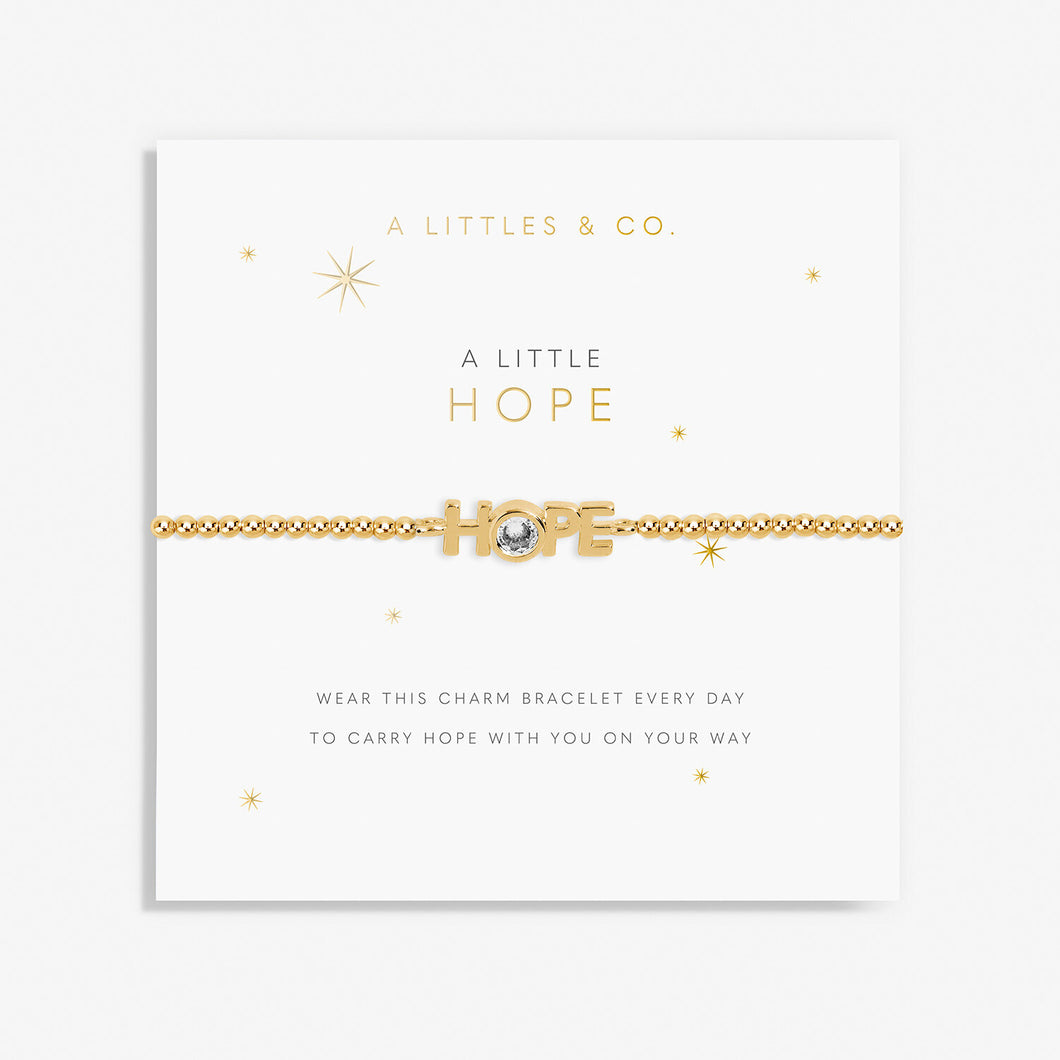 A Little 'Hope' Bracelet in Gold-Tone Plating
