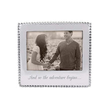 Load image into Gallery viewer, Mariposa And So the Adventure Begins Beaded Frame - 5”x7”
