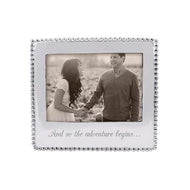 Mariposa And So the Adventure Begins Beaded Frame - 5”x7”