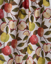 Load image into Gallery viewer, close up of apple print towel
