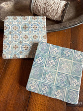 Load image into Gallery viewer, Fields of Blue Stone Coasters - Assorted Designs - Single

