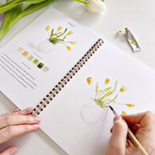 Load image into Gallery viewer, person painting yellow tulips 

