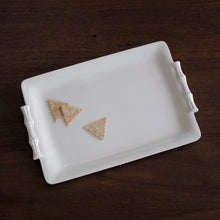 Load image into Gallery viewer, VIDA Bamboo Md Rectangular Tray (White)
