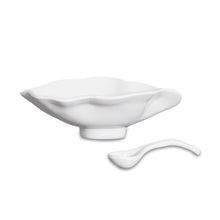 Load image into Gallery viewer, VIDA Havana Sm Oval Bowl with Spoon (White)
