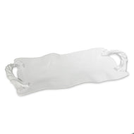 VIDA Sasha Long Rectangle Tray with Handles (White)