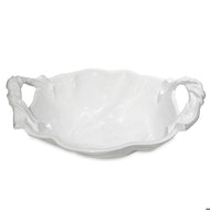 VIDA Sasha Round Large Bowl with Handles (White)