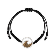Dune Jewelry Black Cord Bracelet - Wave - FINAL SALE