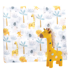 Blanket & Stuffed Animal - Giraffe