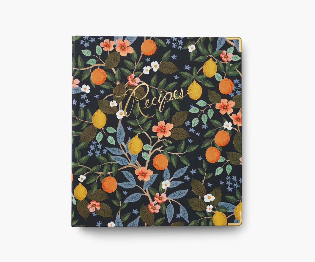 Rifle Paper Citrus Grove Recipe Binder