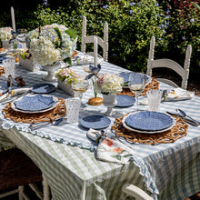Load image into Gallery viewer, Juliska Jardins Du Monde Dessert/Salad Plate blue on a set table
