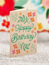 Load image into Gallery viewer, FreshCut Paper Mini Blooming Birthday Cake Pop-Up Greeting Card
