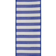 Load image into Gallery viewer, Blue and white Stripe ribbon
