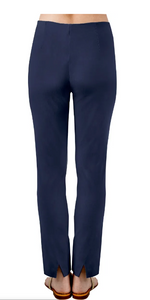 Gretchen Scott Designs Cotton / Spandex GripeLess Pants - Solid - Navy