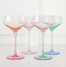 Load image into Gallery viewer, Mezclada Coupe Glass - Set of 4 multi color
