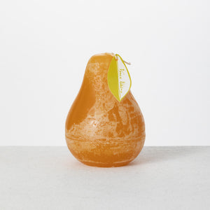 Sculptural Wax Pear Candle - Brown Sugar