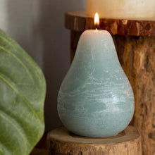 Load image into Gallery viewer, Sculptural Wax Pear Candle - Blue
