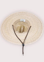 Load image into Gallery viewer, underside of hat showing chin strap 
