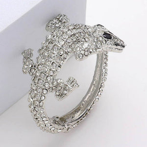 Crystal Rhinestone Crocodile/Alligator Embellished Bracelet
