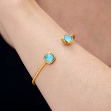 Load image into Gallery viewer, Dean Davidson Gold Monterey Twist Cuff - Iridescent Turquoise
