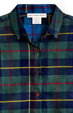 Load image into Gallery viewer, Gretchen Scott Designs Comfy Cozy Shirt - Plaidly Cooper Green Multi
