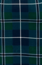 Load image into Gallery viewer, close up of green blue white and black plaid
