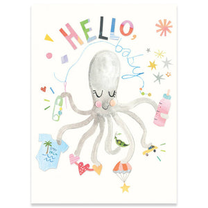 Octopus Carte Baby Card