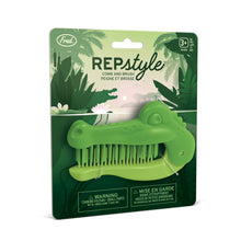 Load image into Gallery viewer, Repstyle Folding Comb and Brush Crocodile in packaging 
