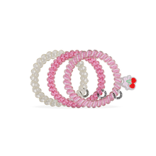 Load image into Gallery viewer, TELETIES Spiral Hair Coils - Small - Cherry Bomb

