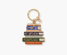 Load image into Gallery viewer, Rifle Paper Book Club Enamel Keychain
