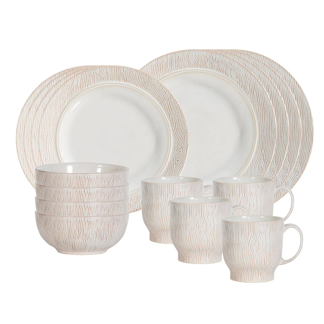 Juliska Blenheim Oak 16pc Place Setting - Whitewash