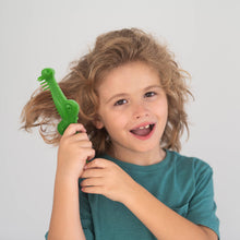 Load image into Gallery viewer, child using Repstyle Folding Comb and Brush Crocodile

