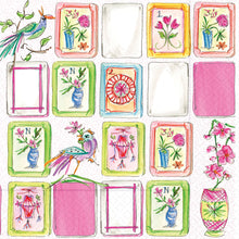 Load image into Gallery viewer, Mahjong Pink Rosanne Beck Paper Cocktail Napkins
