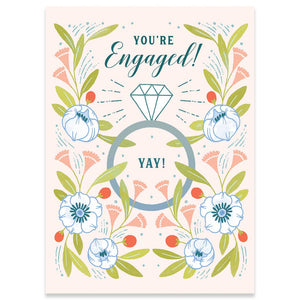 Engagement Ring Carte Engagement Card