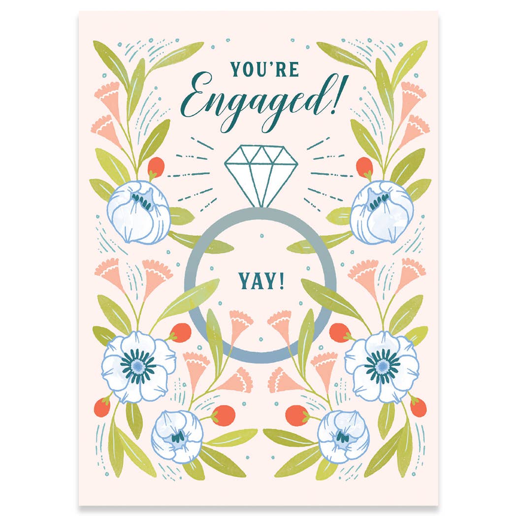 Engagement Ring Carte Engagement Card
