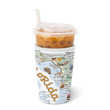 Load image into Gallery viewer, Swig Florida Iced Cup Coolie holding iced coffee cup

