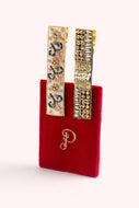 Powder Hairclips - Midnight & Champagne Glamour