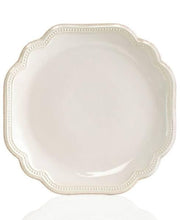 Load image into Gallery viewer, French Perle Bead White Accent Plate - 9&quot;
