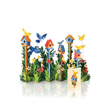 Load image into Gallery viewer, FreshCut Paper Birdhouse Garden Pop-Up Greeting Card
