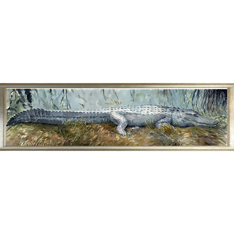 Sunning Gator Art