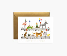 Load image into Gallery viewer, Rifle Paper Happy Birthday Song Greeting Card
