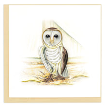 Load image into Gallery viewer, Barn Owl Card Quilling Card
