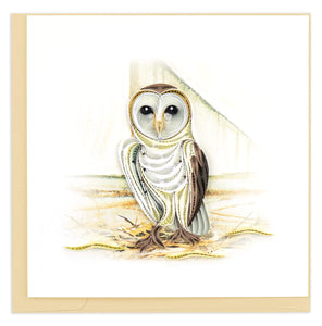 Barn Owl Card Quilling Card