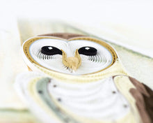 Load image into Gallery viewer, Barn Owl Card Quilling Card
